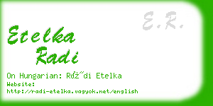 etelka radi business card